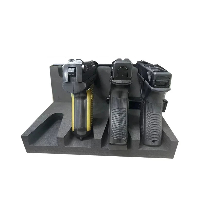 Rack Organizer Slots Soft Foam Pistol Holder Gun