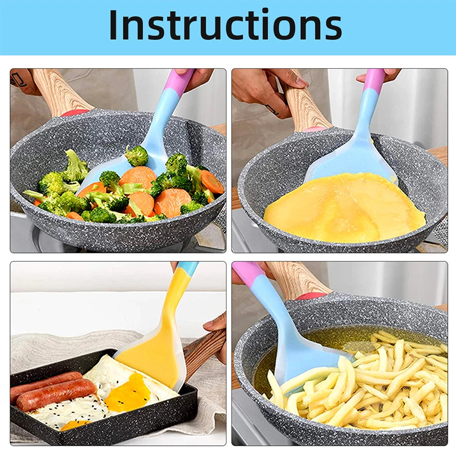 Silicone Spatula Cooking Utensils Beef Meat Egg Scraper