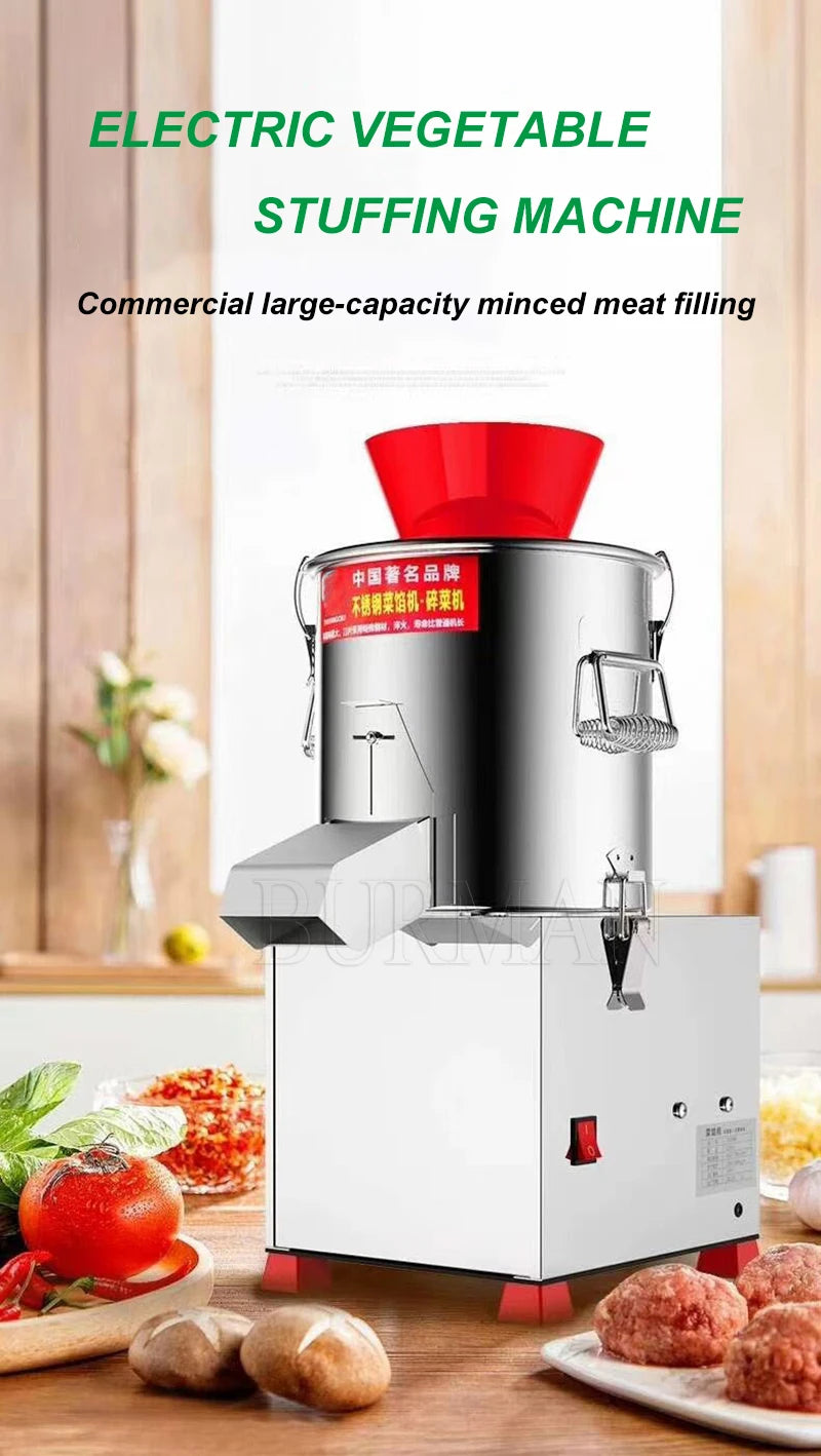 750 Rpm Electric Commercial Vegetable Cutter Mincing Baozi