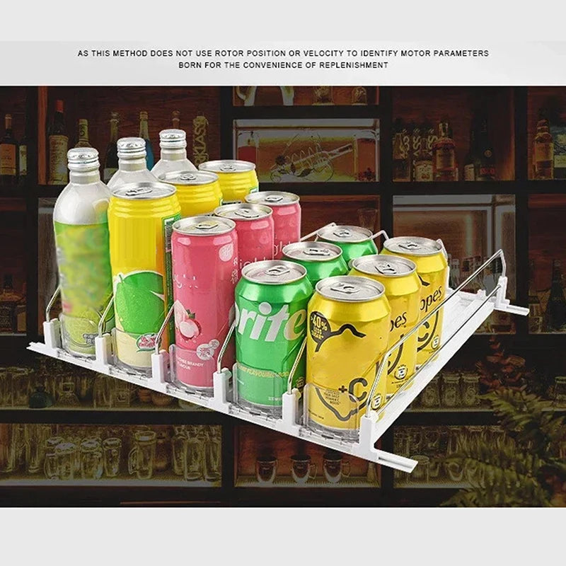 Push Rack Beverage Thruster Dispenser Storage Soda Can