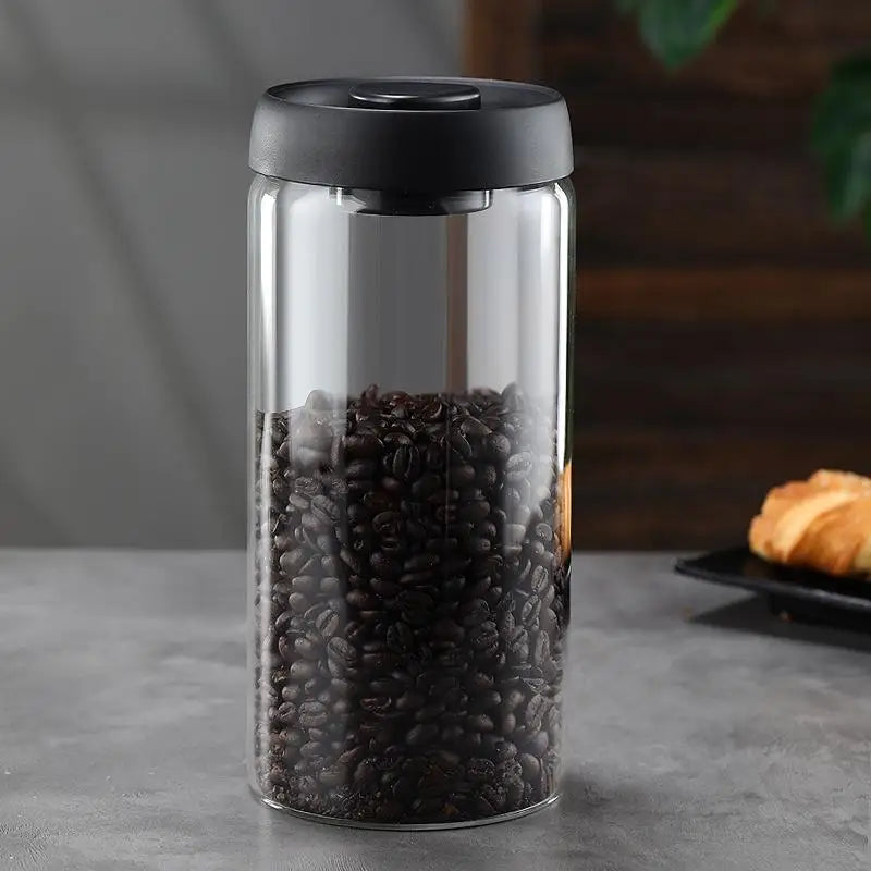 Vacuum Sealed Tank Coffee Bean Glass Sealed Jar