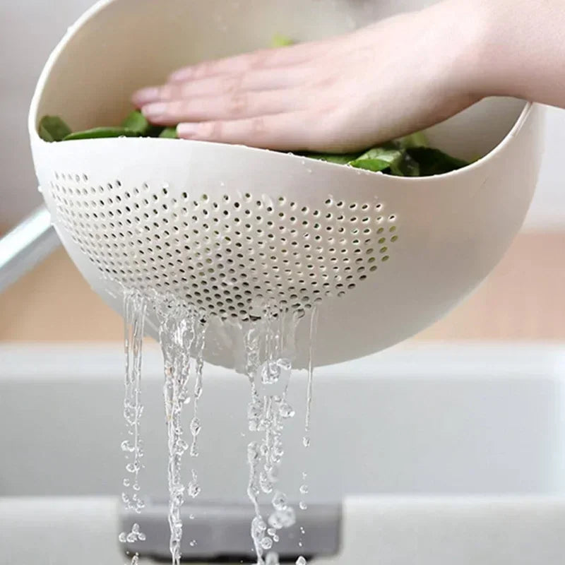1pc - Plastic Drain Basket Filter Rice Bowl