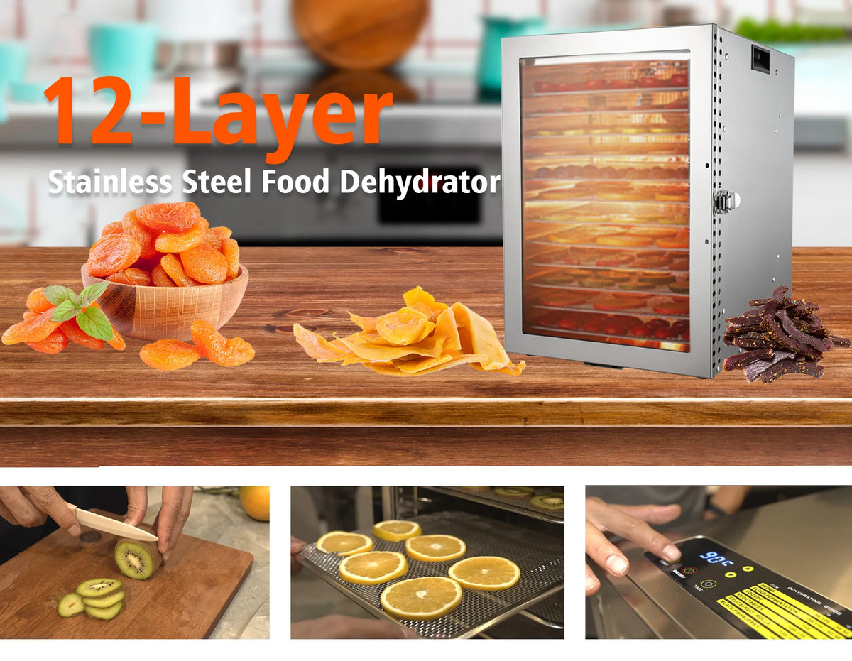 12 Layers Fruit Dryer Electric Meat Grinder Drying