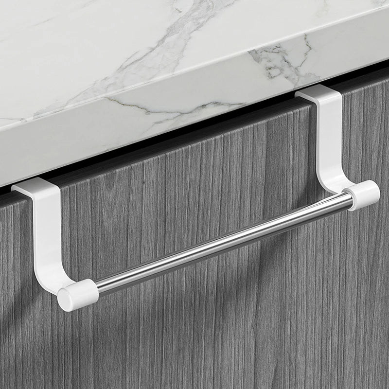 Stainless Steel Towel Rod Rack No Punch Door