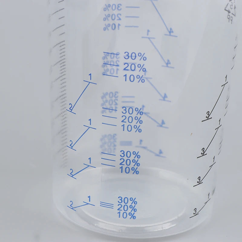 10/50pcs 600ml Disposable Paint Mixing Calibrated Cup Transparent