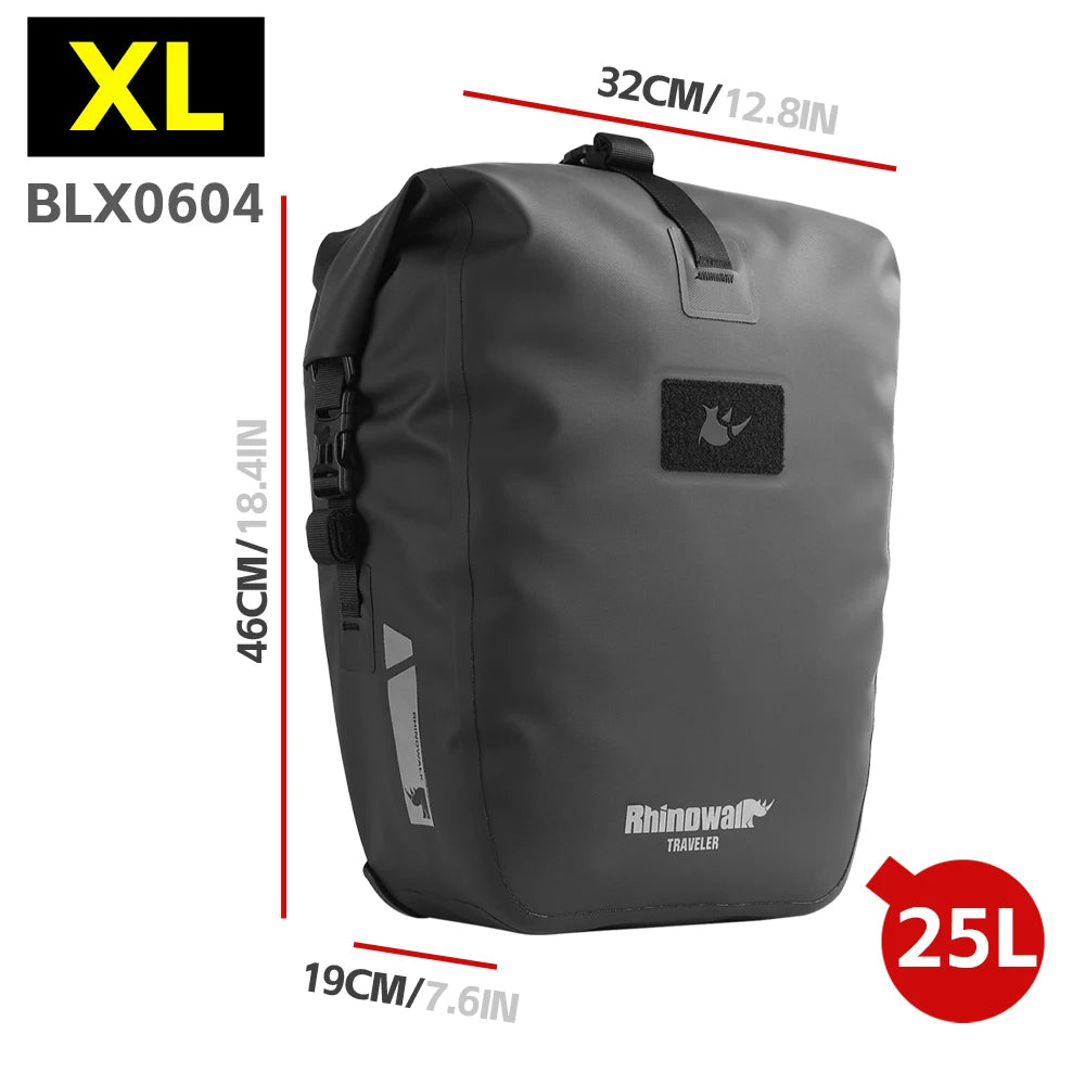 Rhinowalk Bicycle Pannier Bag Waterproof 6l 12l 20l