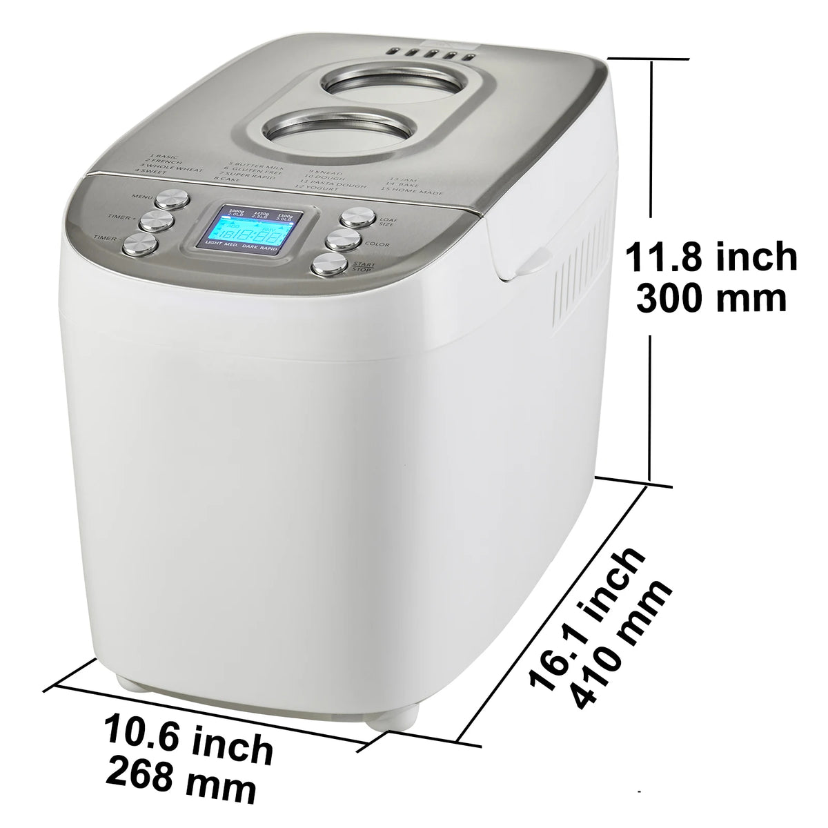 Succebuy Lb Bread Maker 15-In-1 Dough Machine Nonstick