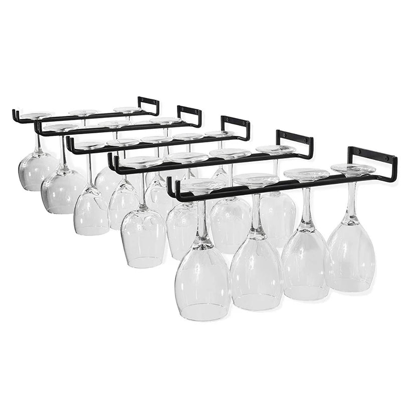1pc Iron Wall Mount Wine Glass Rack Hanging
