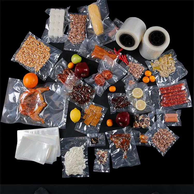 100pcs Clear Transparent Vacuum Sealer Bags Food Storage