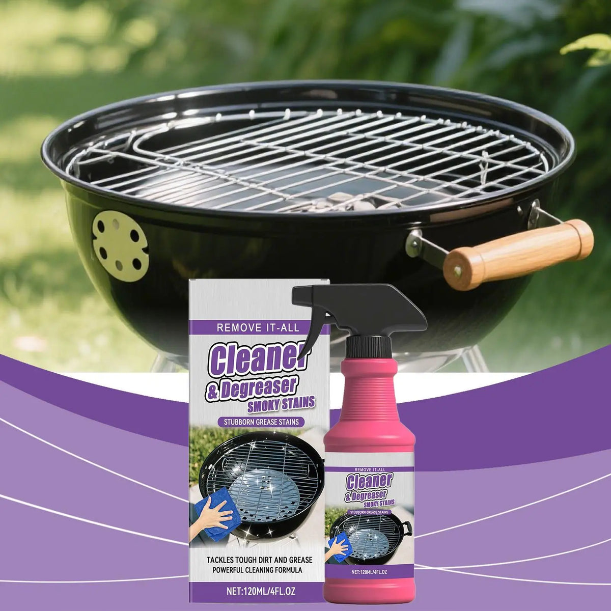 120ml Barbecue Rack Cleaner Powerful Cleaning Stubborn Grease