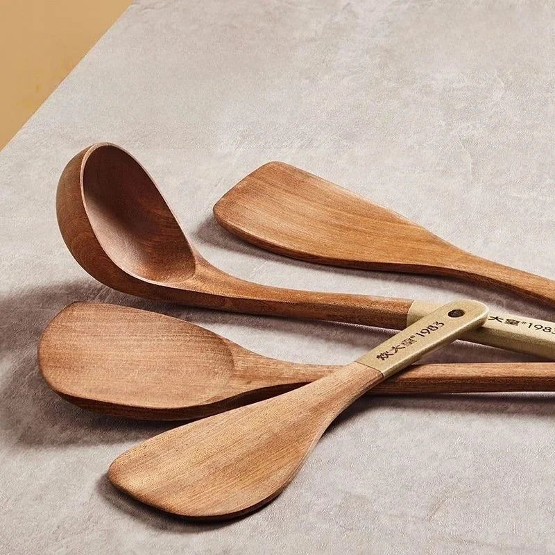 Cooker King Ebony Wood Cooking Non-Stick Pan Spatula