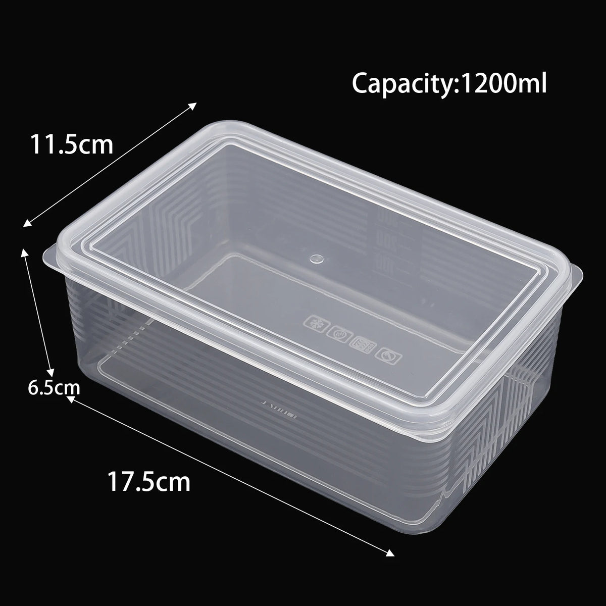 300/600/1200ml Fresh-Keeping Boxes Refrigerator Storage