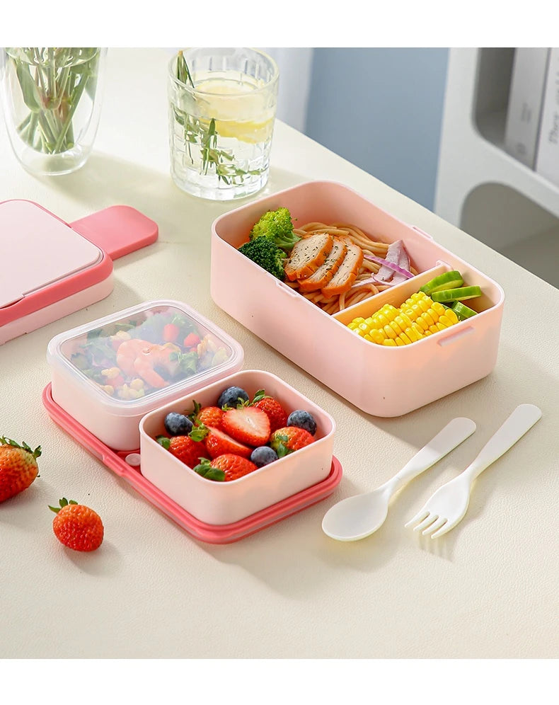 Magic Bento Box Double Layer Lunch Box Meal