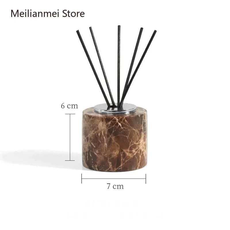 Dark Natural Marble Bathroom Brown Luxury Toothbrush Holder