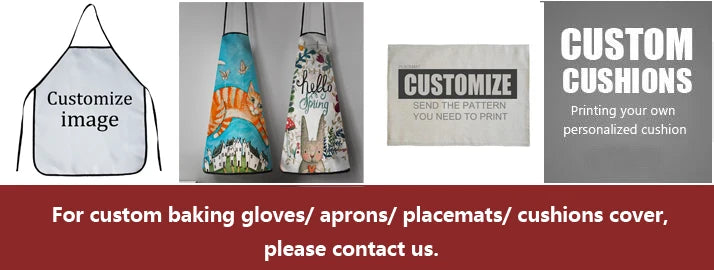Customized Baking Gloves Woman Oven Mitts 1pcs/50pcs/100pcs