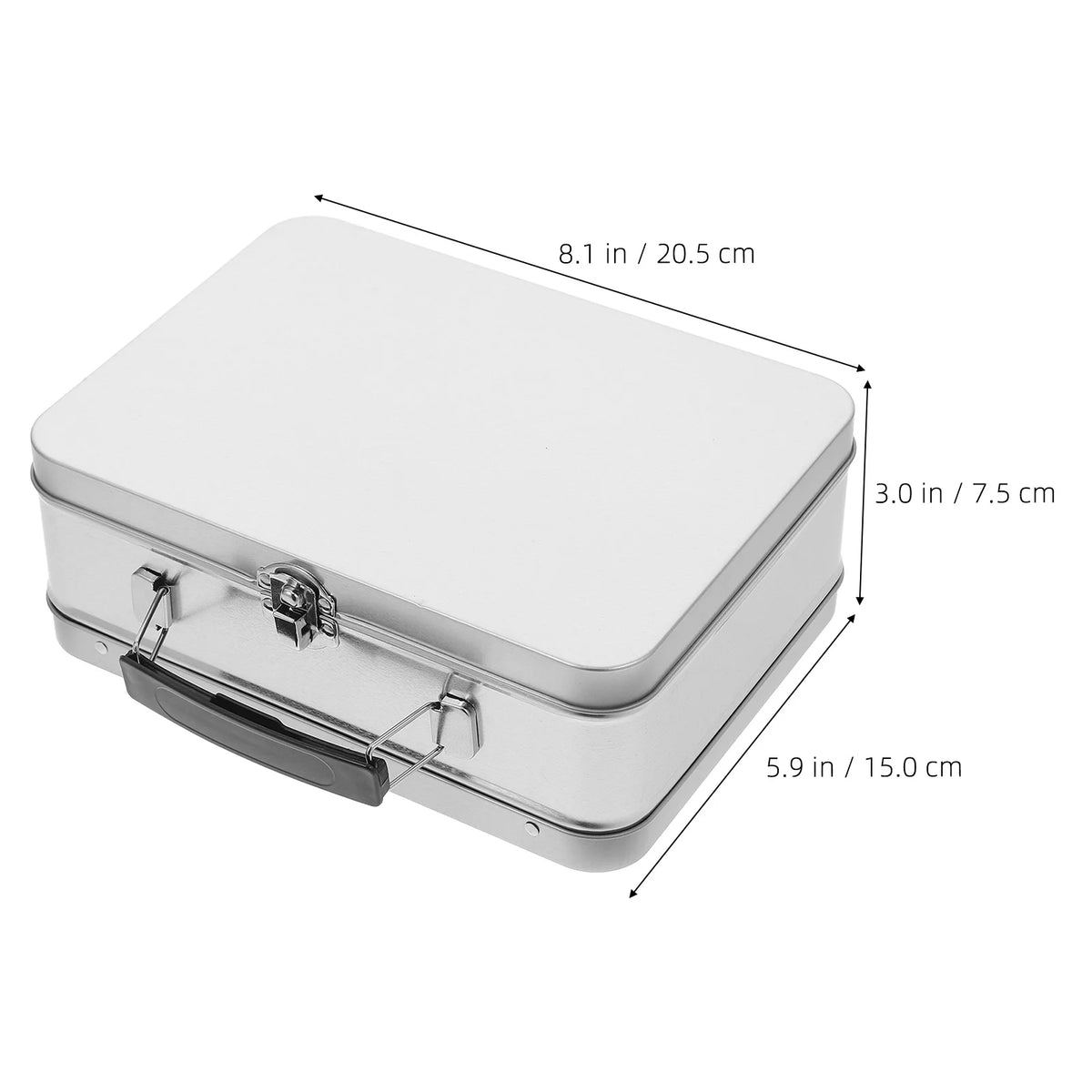 Tin Box Lunch Box Men Metal Food Storage
