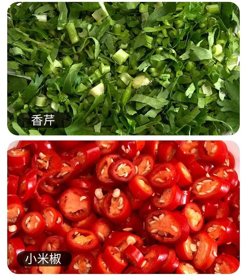 700rpm Commercial Electric Scallion Chopper 150kg/H Vegetable