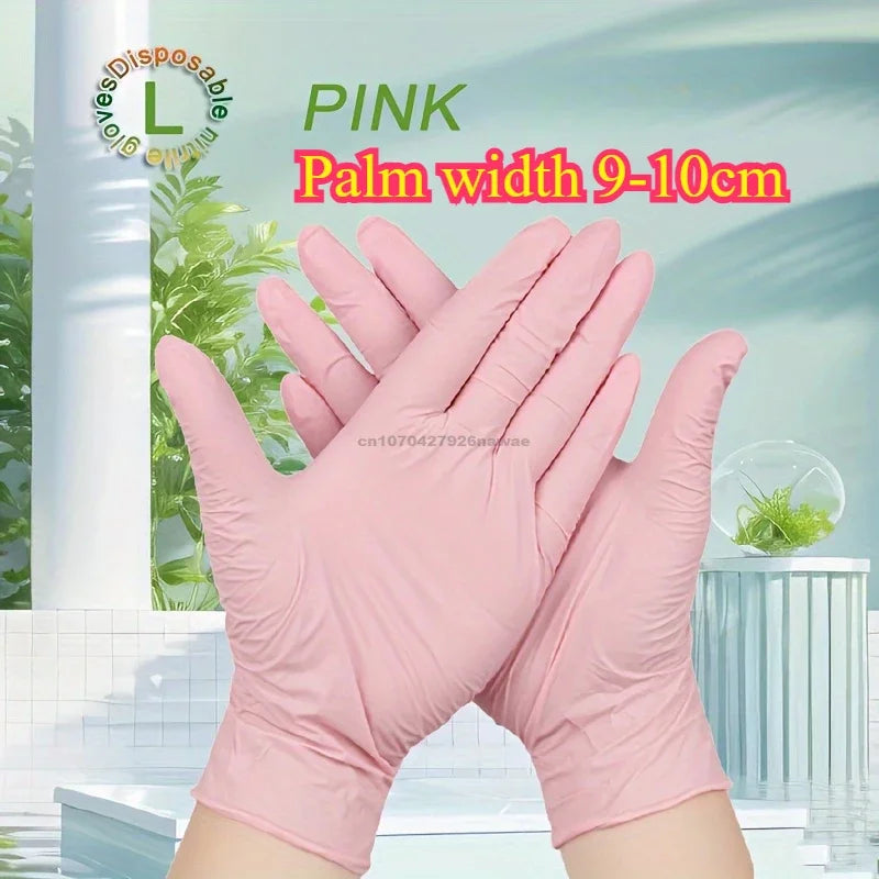 Gloves Disposable Nitrile Latex Gloves Black Washing Tableware