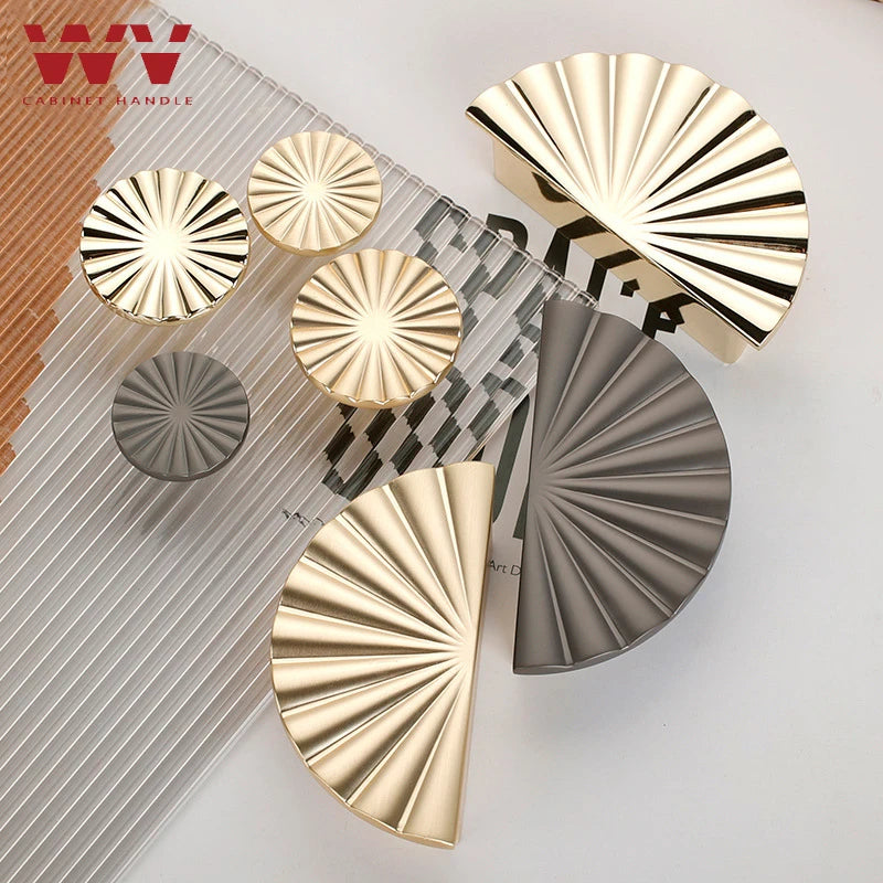 Wv Gold Handles Cabinet Storage Door Knobs Furniture