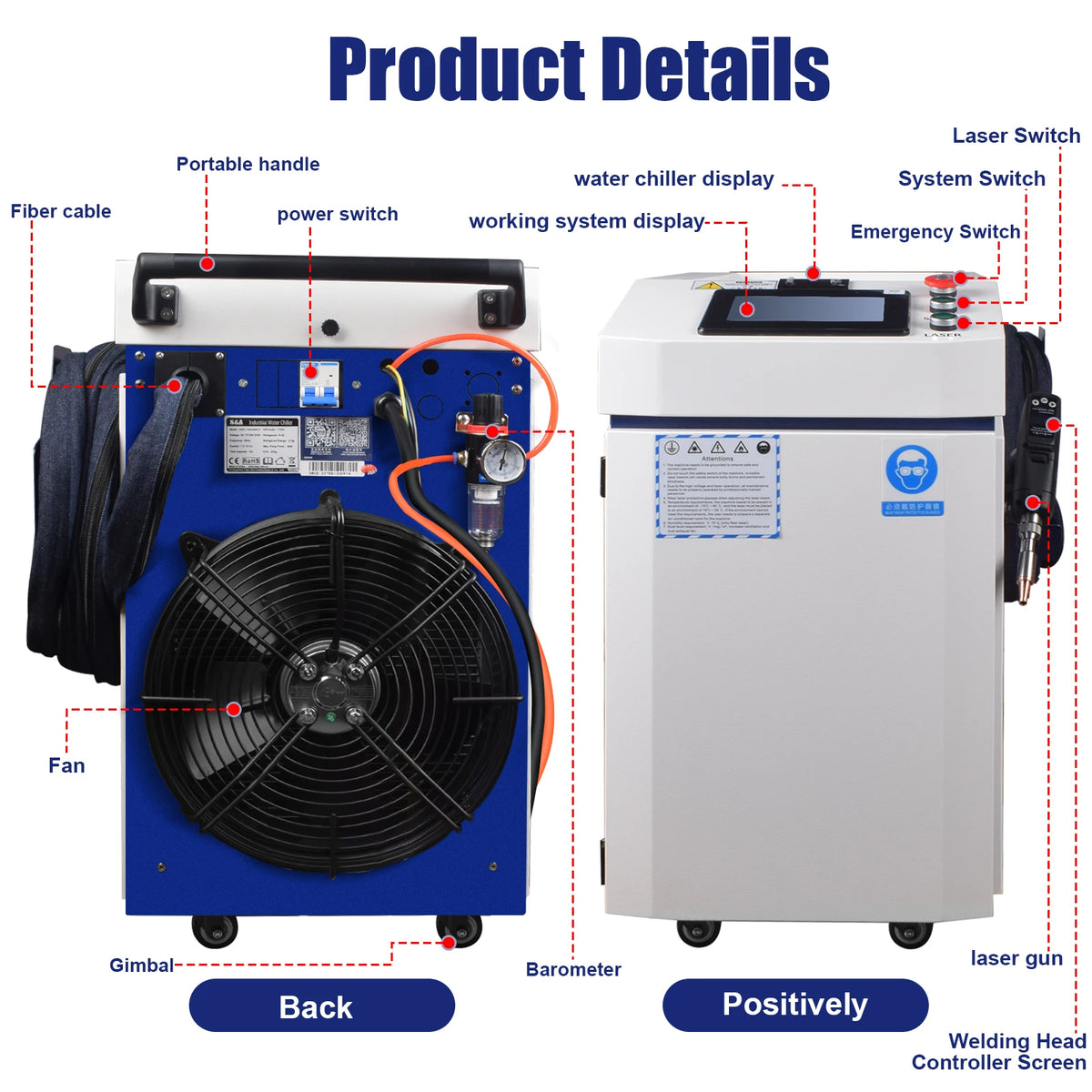 3000w In Fiber Laser Welding Cutting Cleaning Soldering