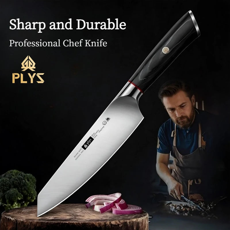 Professional Chef Knife Stainless Steel Meat Cleaver Fruit