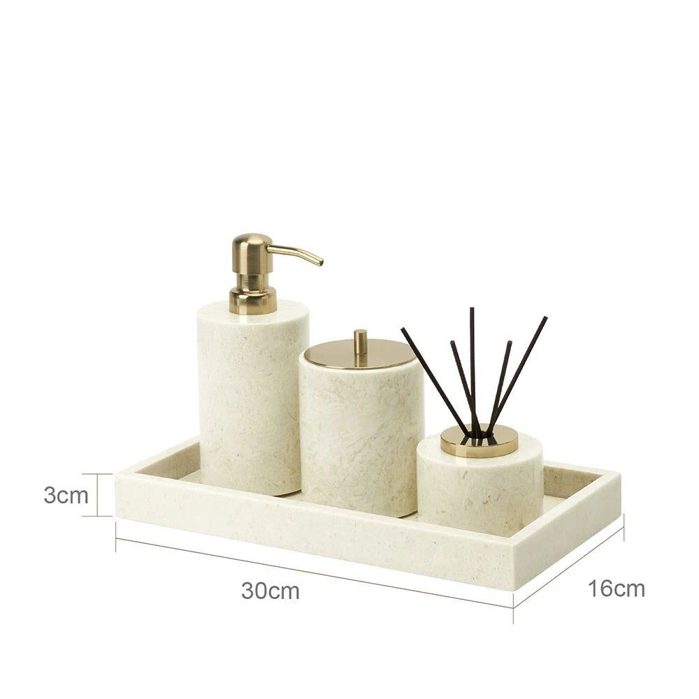 Crema Nuova Natural Marble Bathroom Elegent Soap Dish