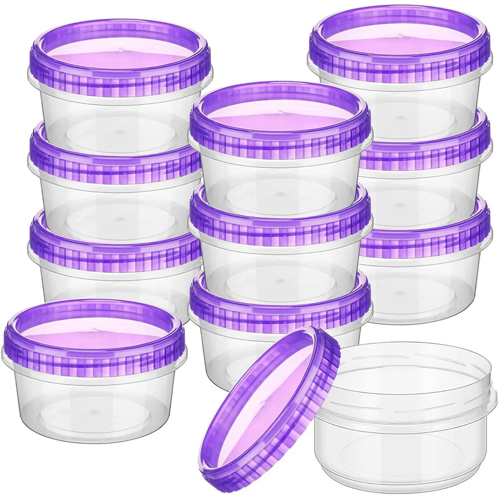Plastic Freezer Containers Food Storage Twist Top Food