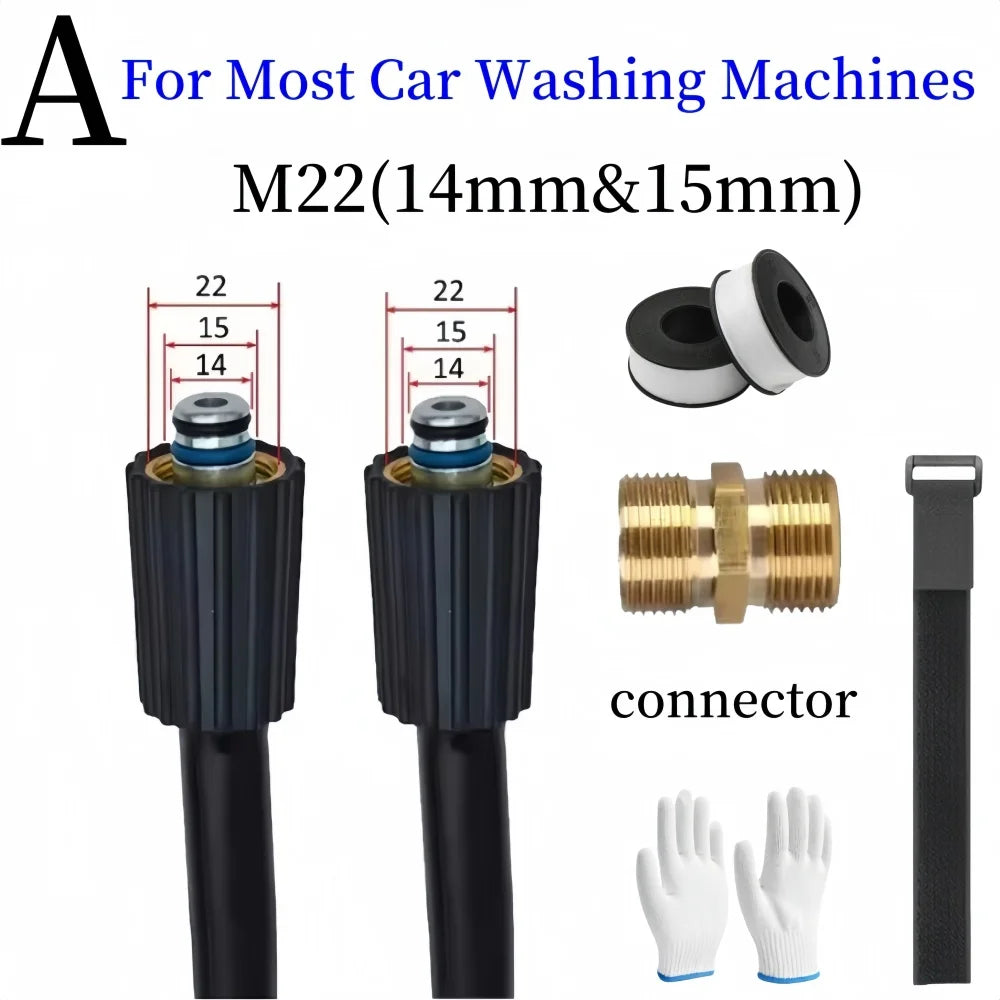 5-50m High Pressure Washer Hose Pipe Cord Car