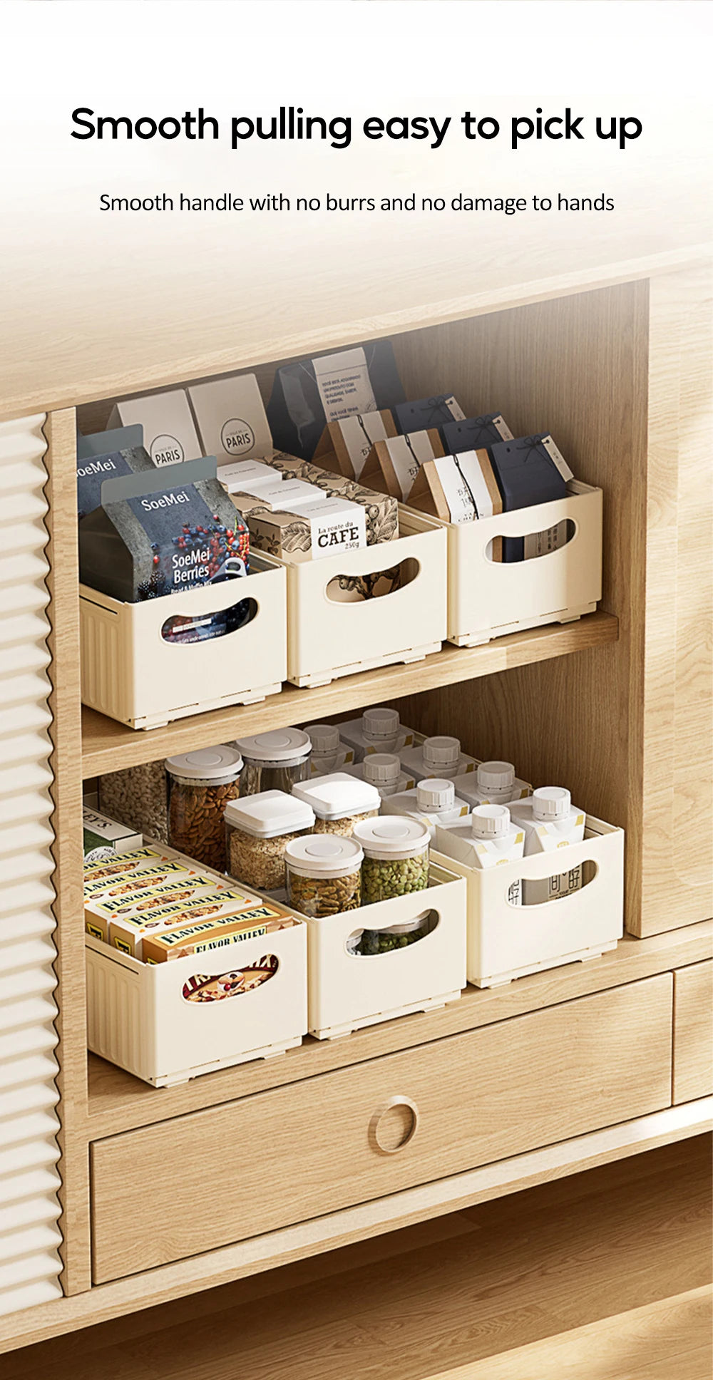 1/3pcs Retractable Drawer Organizer Adjustable Cabinet Storage