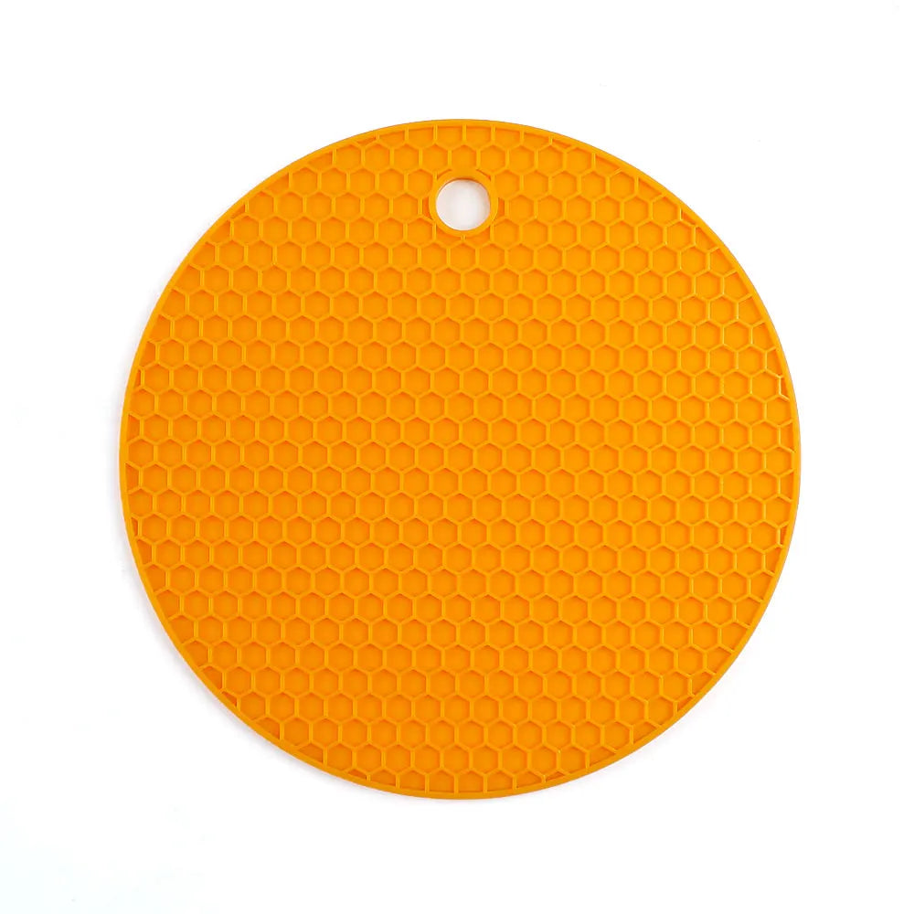 Silicone World Silicone Insulation Pad Round Honeycomb Mat