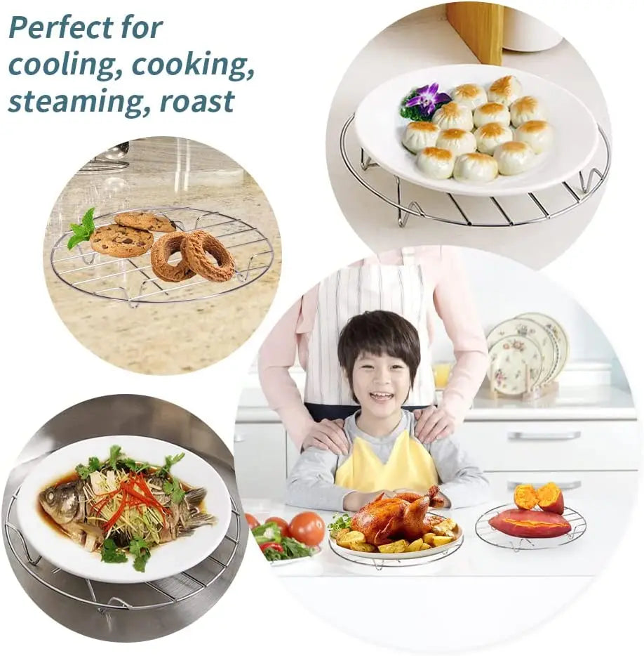 6/7/8 Inch Round Cooling Rack Stainless Steel Cooking