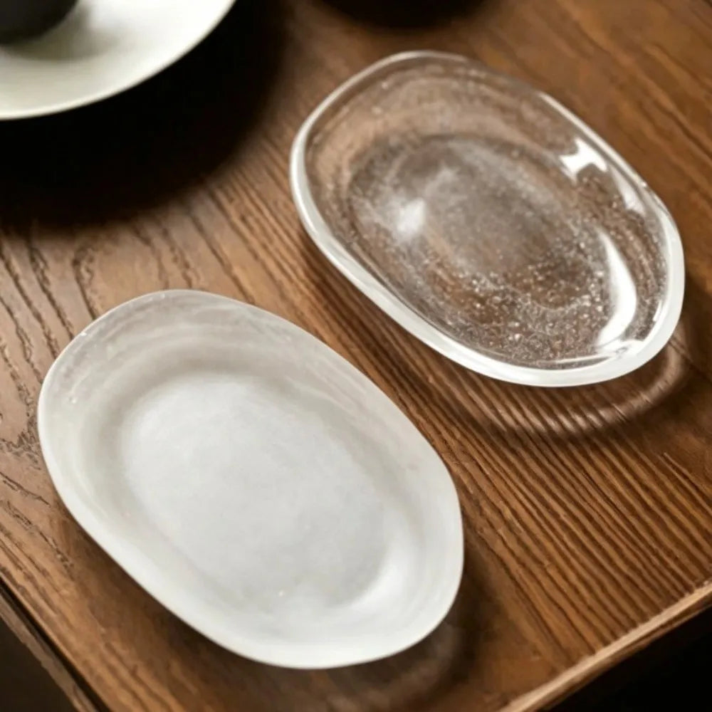 Multipurpose Oval Shape Glass Dessert Dish Heat-Resistant