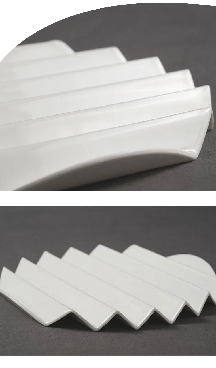 Ceramic Partition Dessert Plate Dish-Setting Of Supramolecular