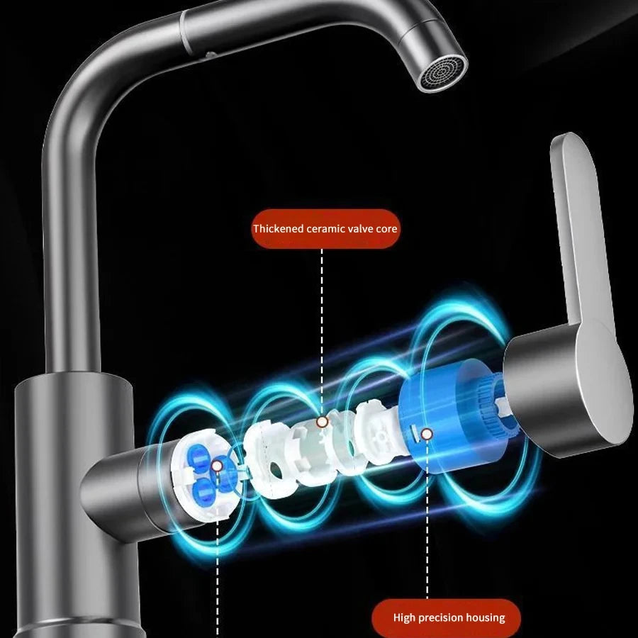 360 Rotation Cold Water Mixing Faucet Suitable Bathrooms