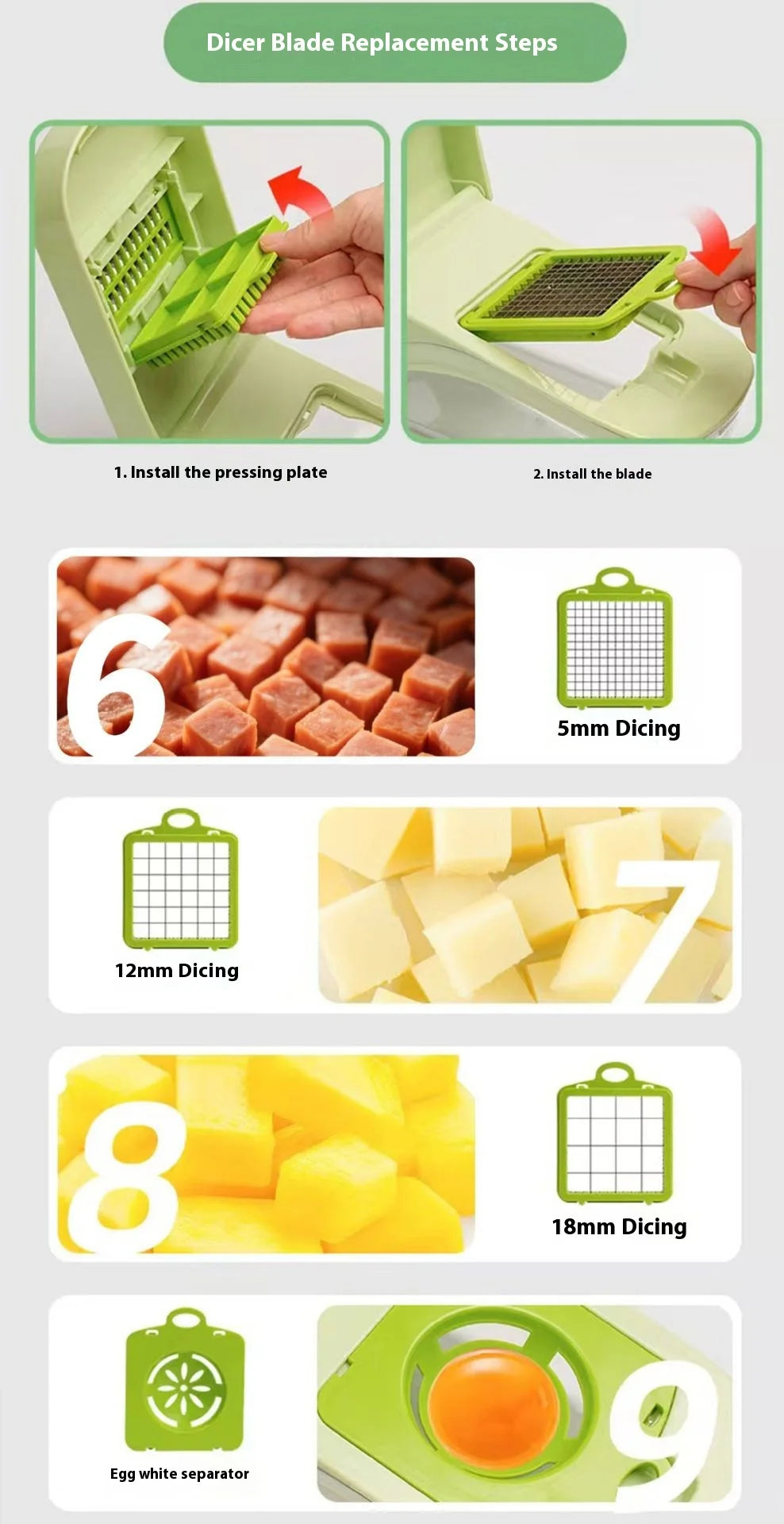 Vegetable Cutting Artifact Grater Potato Slicer Shredder Onion
