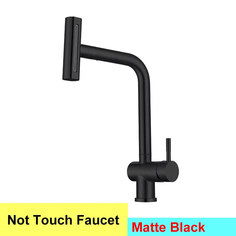 Cold Touch On Faucets Stainless Steel Pull Out