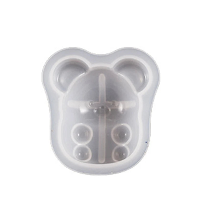 E0bf Diy Semi Three-Dimensional Bear Silicone Mold Epoxy