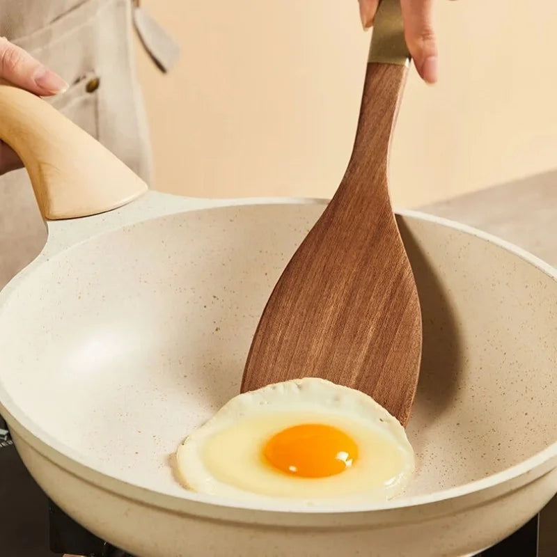 Cooker King Ebony Wood Cooking Non-Stick Pan Spatula