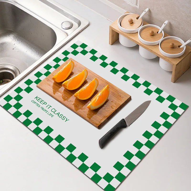 Diatomite Quick Dry Water Absorbent Pad - Dish
