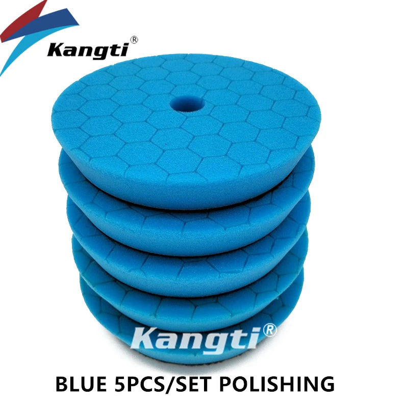 Kangti 5/6 Inch Car Polishing Pad Kit Self-Adhesive