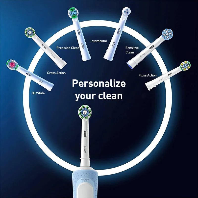 Oral D100 Electronic Toothbrush Adult Rechargeable Cross Action