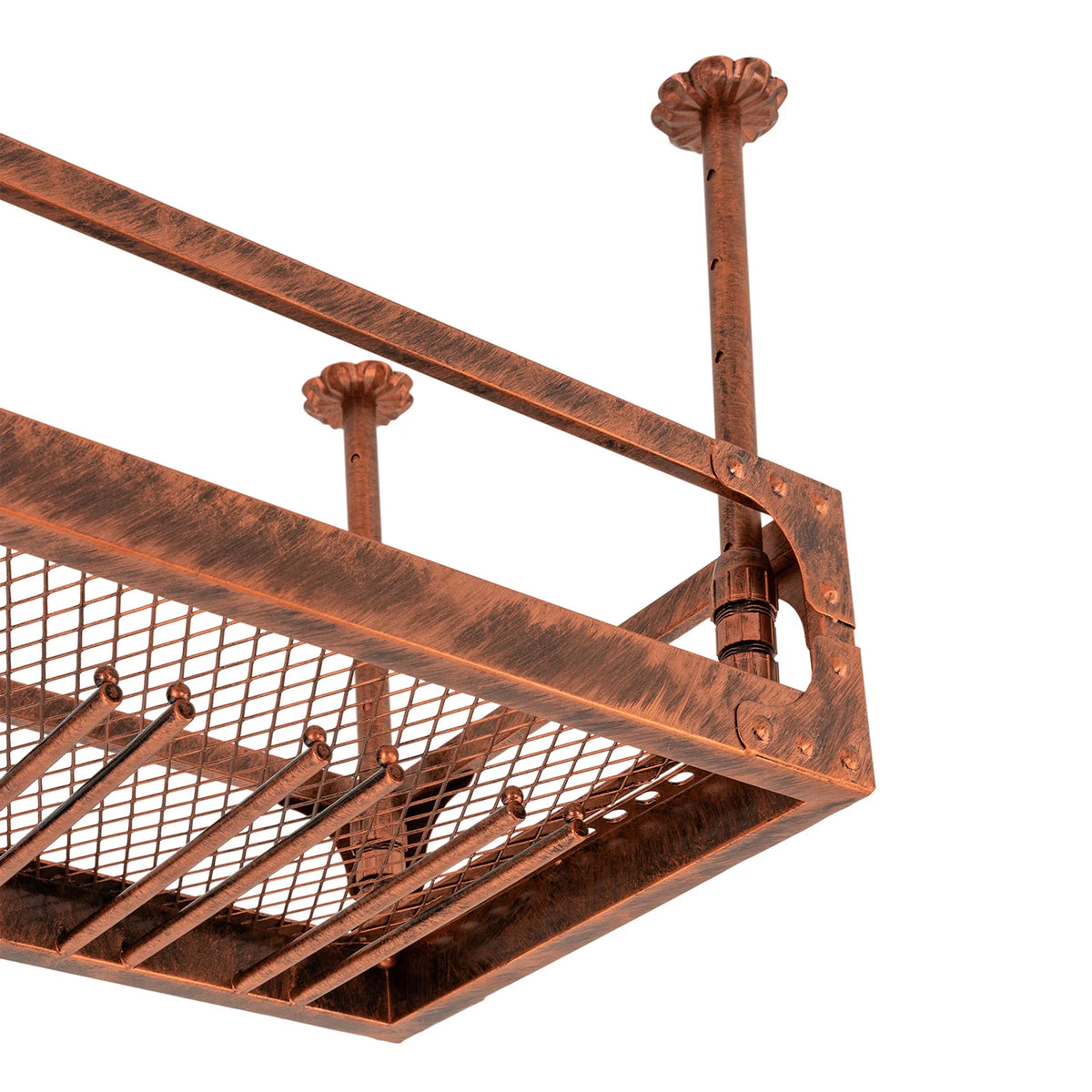 Vintage Bar Hanging Wine Bottle Holder Floating Shelf
