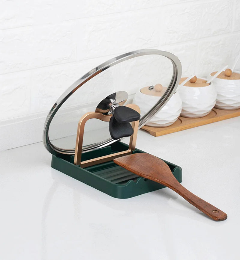 Desktop Pot Lid Holder Foldable Pot Cover Rack