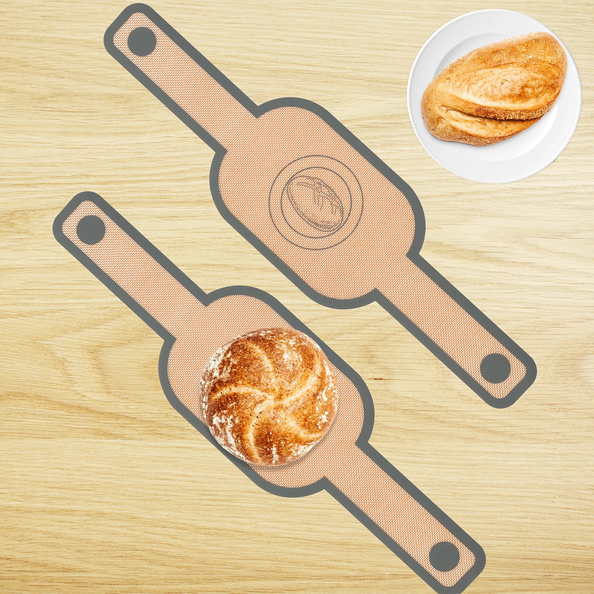 2pcs Silicone Bread Sling Non Stick Silicone Baking