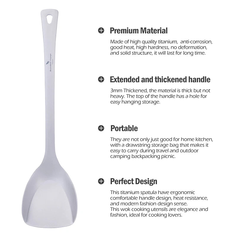 Boundless Voyage Titanium Spatula Ultralight Food Turner