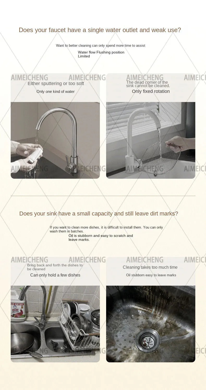 304 Stainless Steel Waterfall Sink Digital Display Large