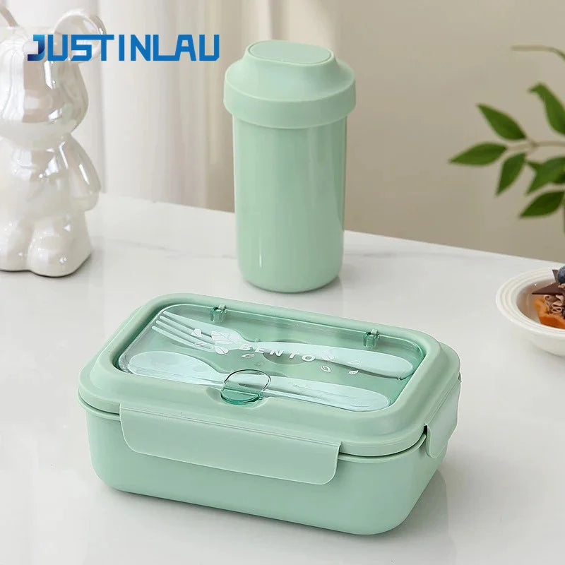 Lunch Box Children School Office Bento Box Compartment