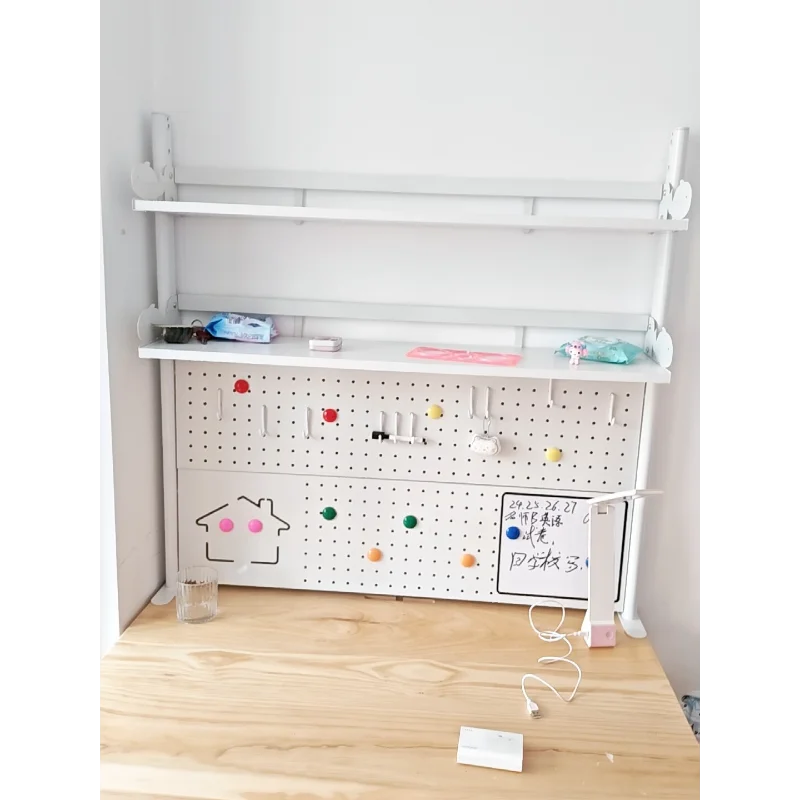Adjustable Desktop Storage Rack Pegboard Desk Bookshelf Organizer