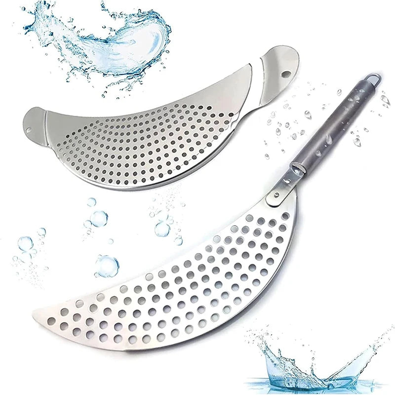 Stainless Steel Pan Pot Strainer Handle Pot Strainer