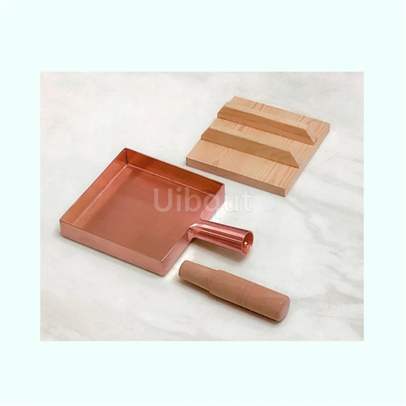 Brass Baking Tray Copper Frying Pan Square Pan